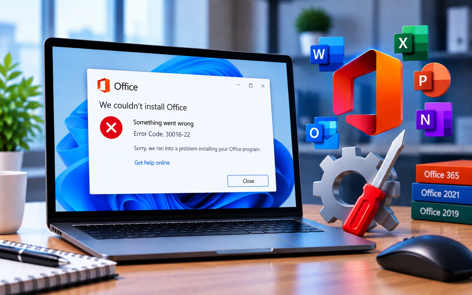 We're sorry but Outlook has run into an error fix